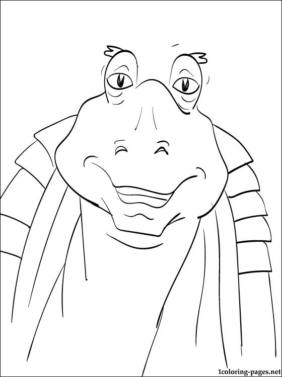 560x750 Star Wars Jar Jar Binks Coloring Page Coloring Pages. 