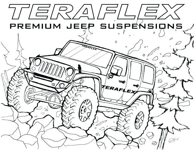 Jeep Wrangler Coloring Pages at GetDrawings | Free download