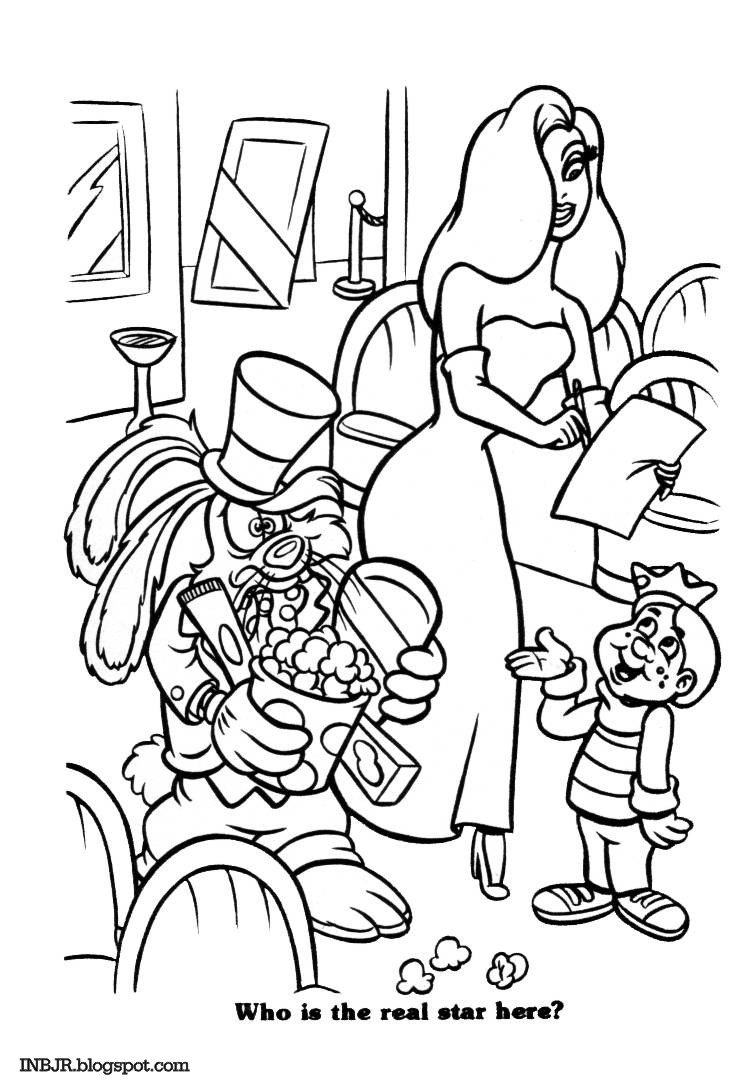 Jessica Rabbit Coloring Pages at GetDrawings | Free download