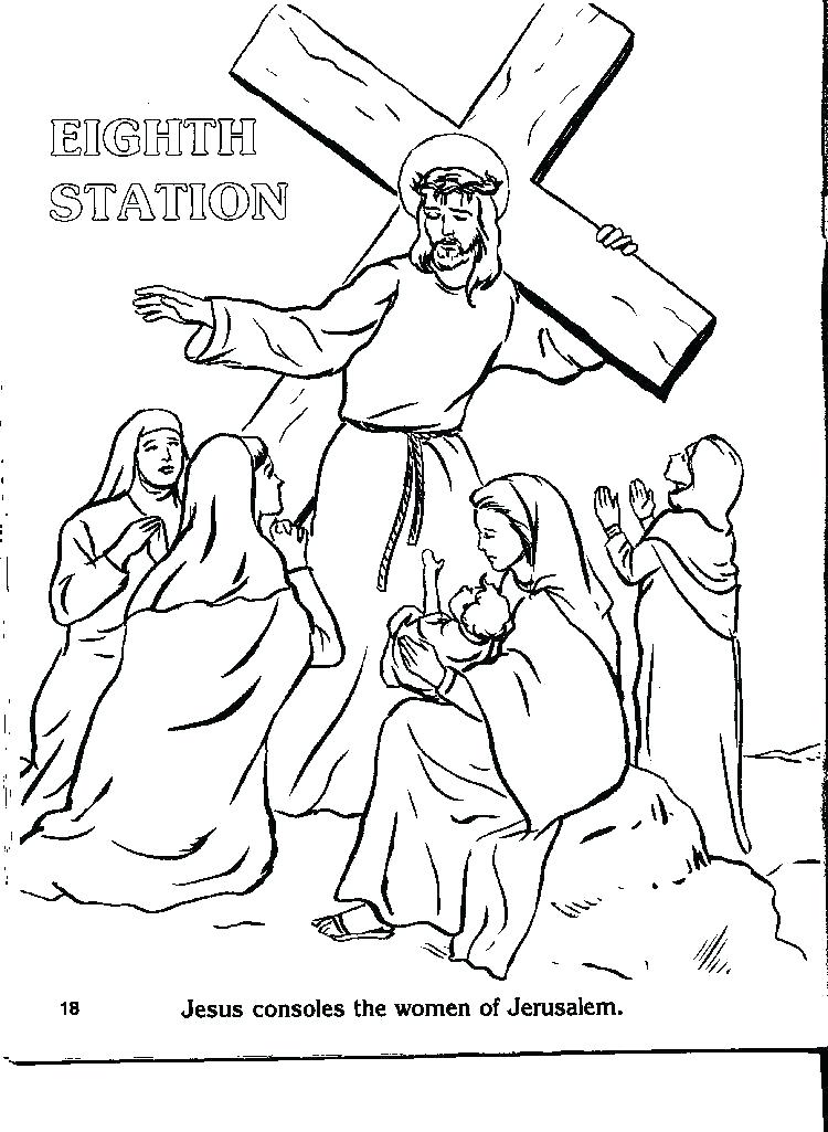 Jesus Carrying The Cross Coloring Pages at GetDrawings | Free download