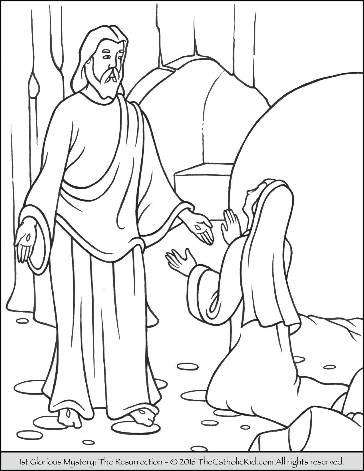 Jesus Empty Tomb Coloring Pages at GetDrawings | Free download