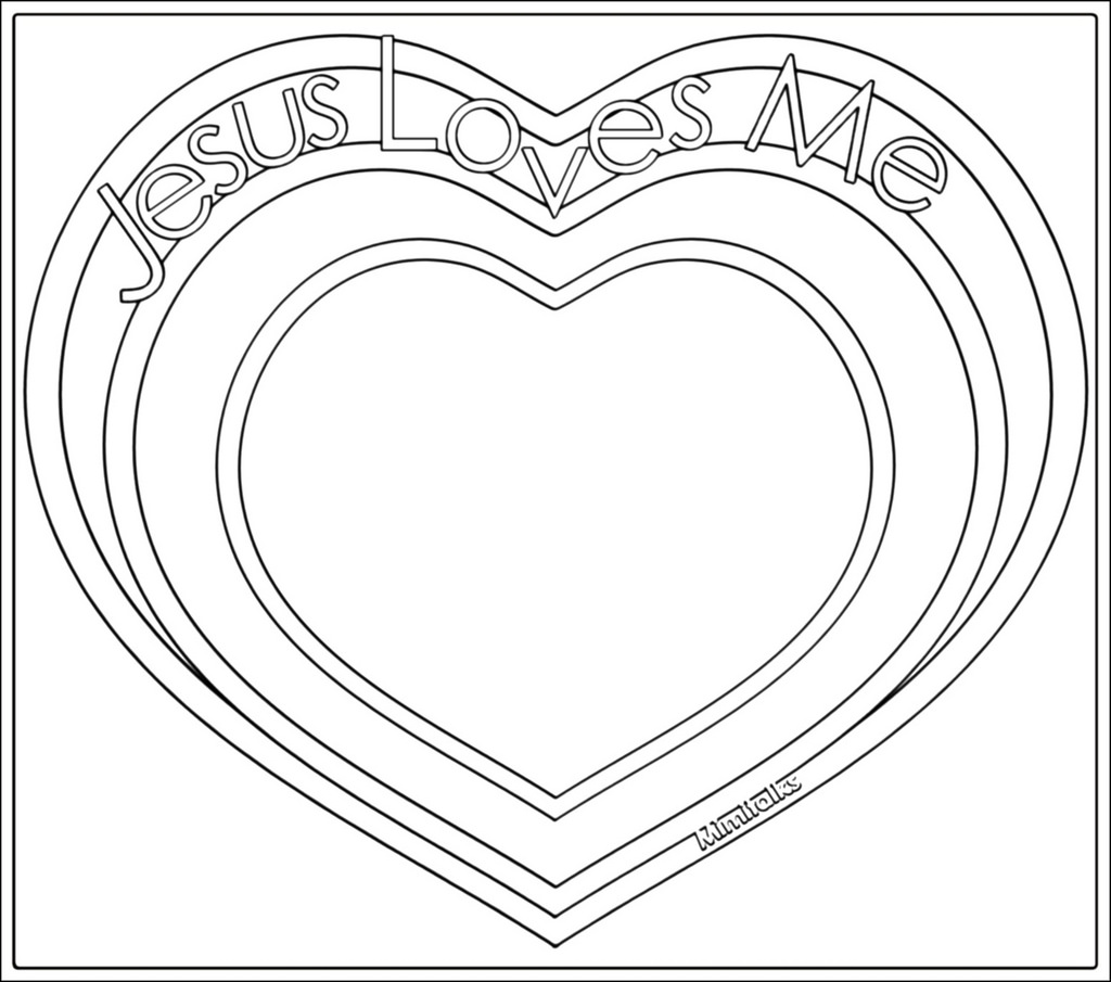 Jesus Loves Me Coloring Page at GetDrawings | Free download