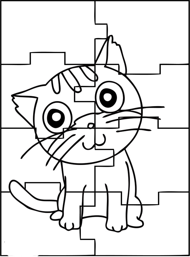 Jigsaw Puzzle Coloring Pages At GetDrawings Free Download