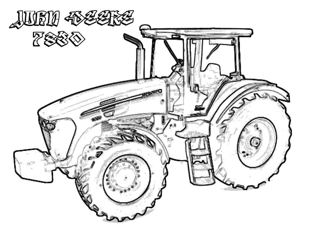 John Deere Tractor Coloring Pages To Print At GetDrawings Free Download