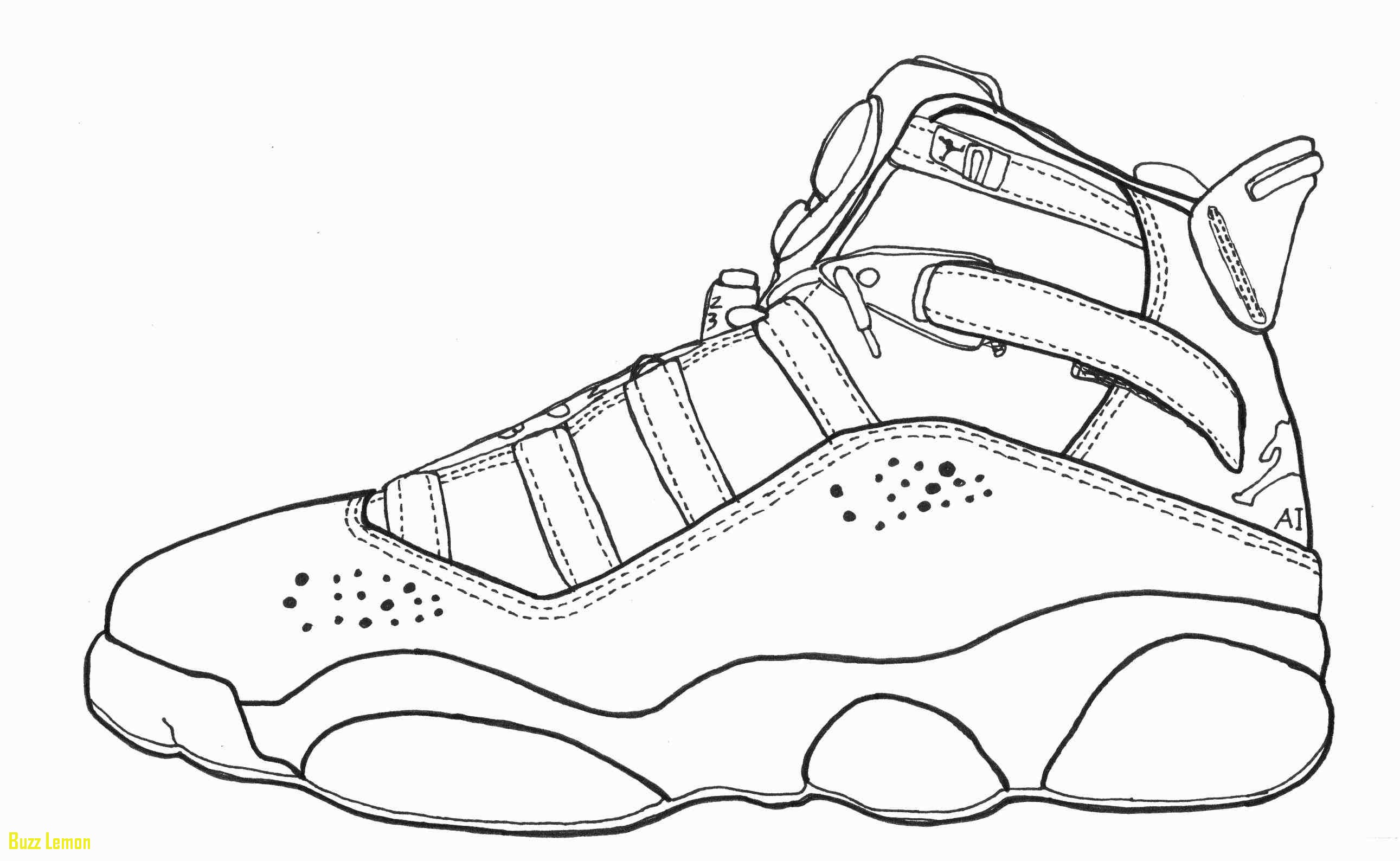Jordan Shoes Coloring Pages At GetDrawings Free Download