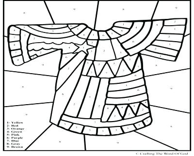 Coloring Pages For Joseph's Coat Of Many Colors - Josephs Coat Of Many