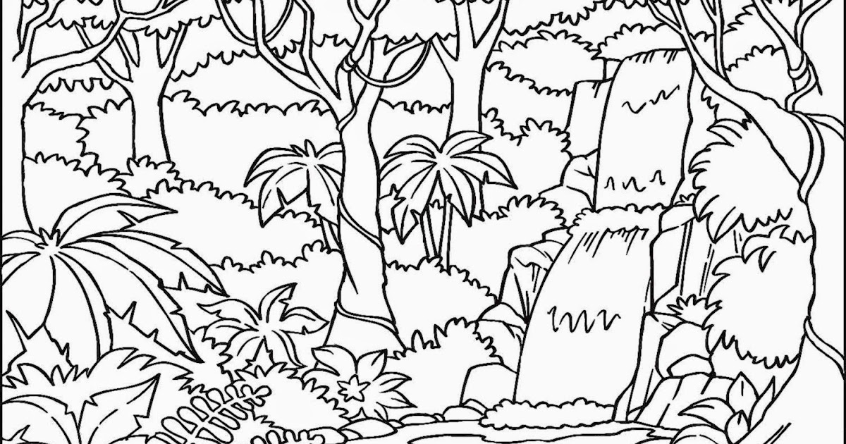 Jungle Plants Coloring Pages at GetDrawings | Free download