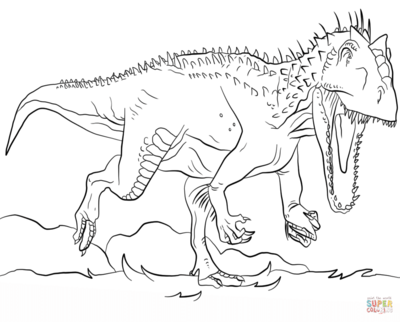 indominus rex coloring page