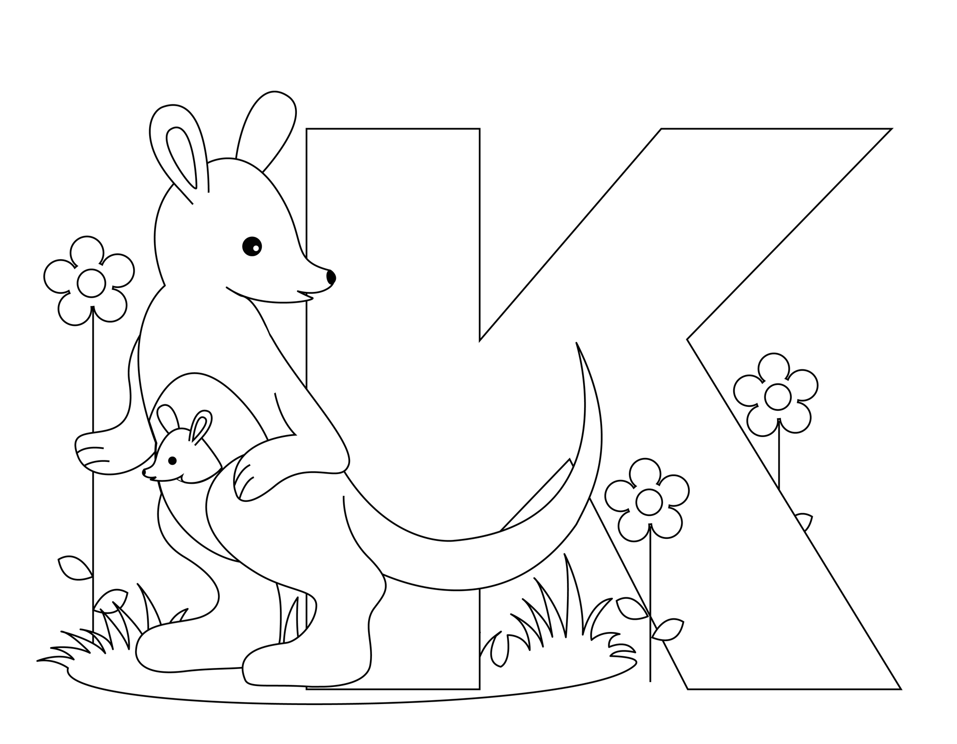 K Coloring Pages At Getdrawings Free Download