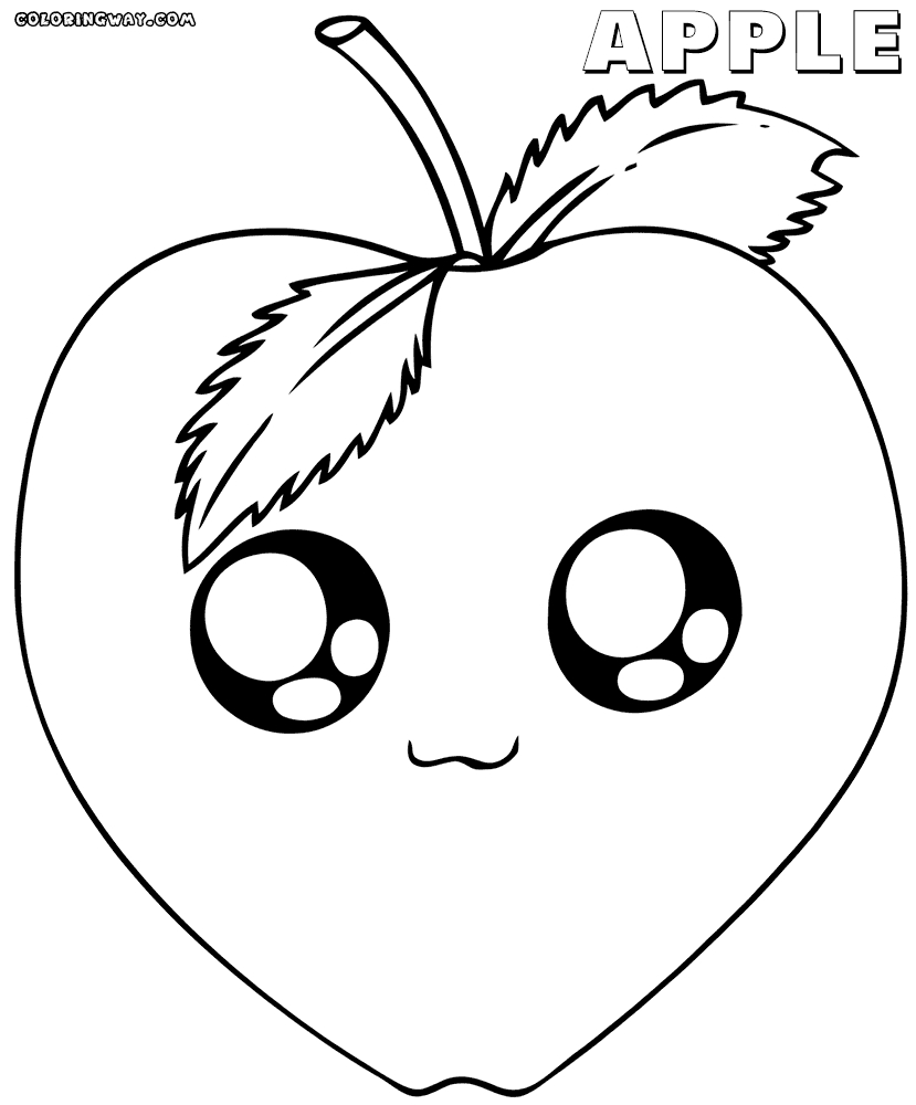 Kawaii Food Coloring Page