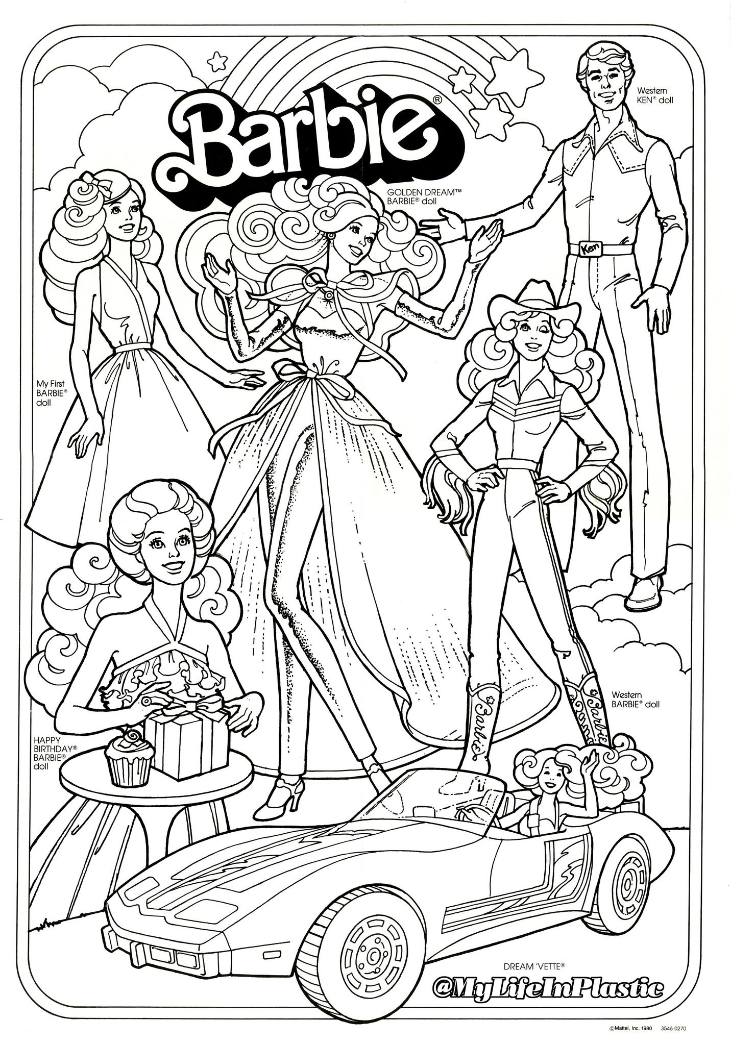 Free Barbie Colouring Printables