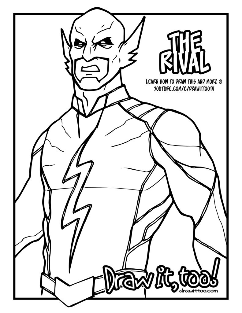 Kid Flash Coloring Pages at GetDrawings | Free download