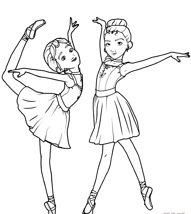 Printable Dance Coloring Pages