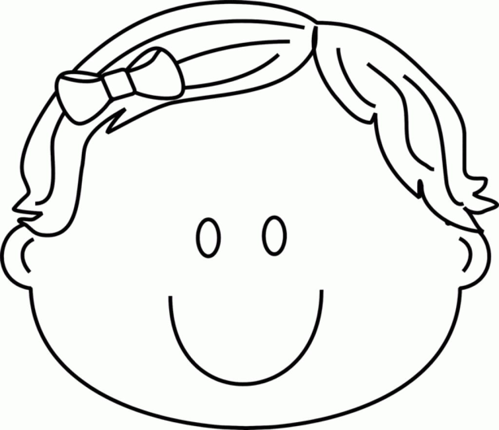 Kids Face Coloring Page At Getdrawings Free Download