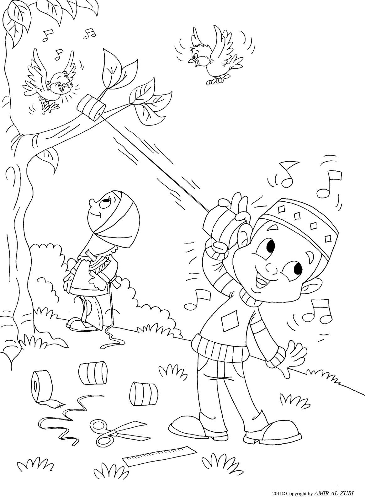 Outside Coloring Coloring Pages