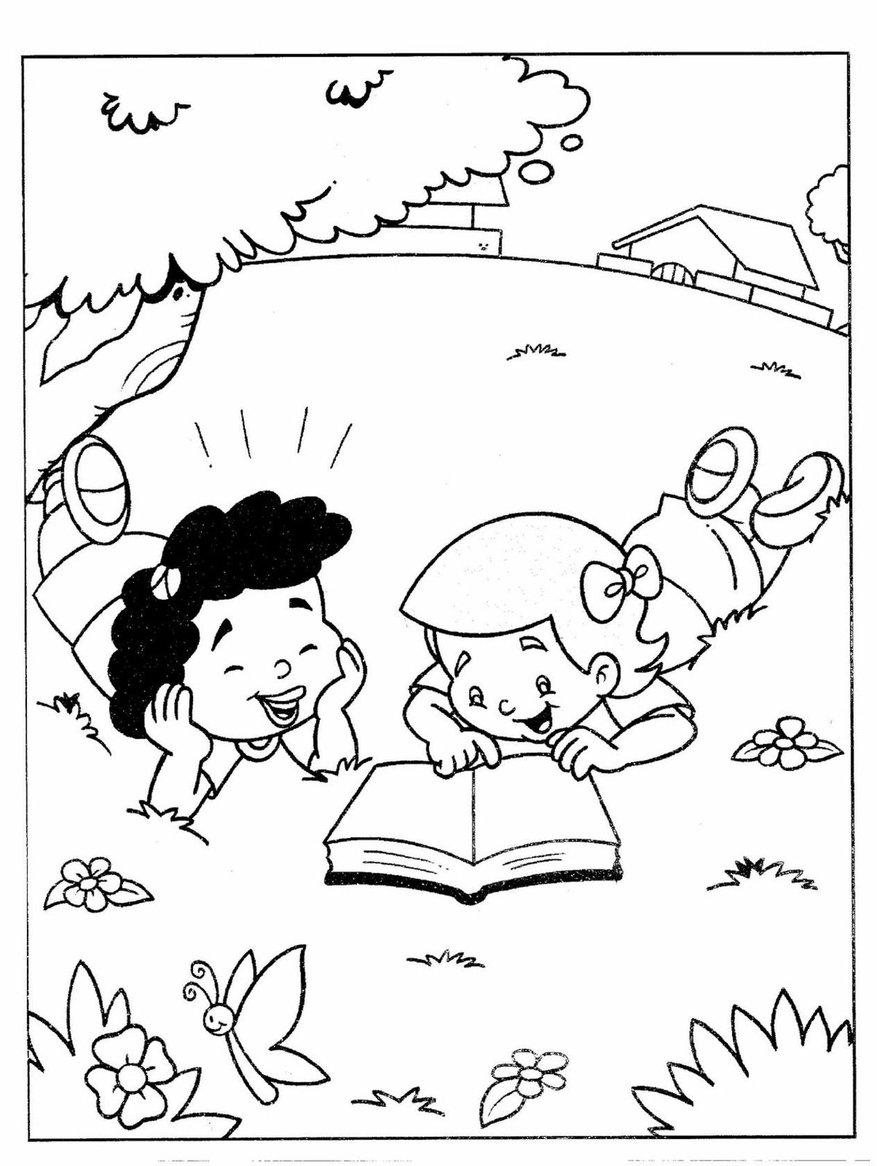 Summer Reading Coloring Pages At GetDrawings Free Download