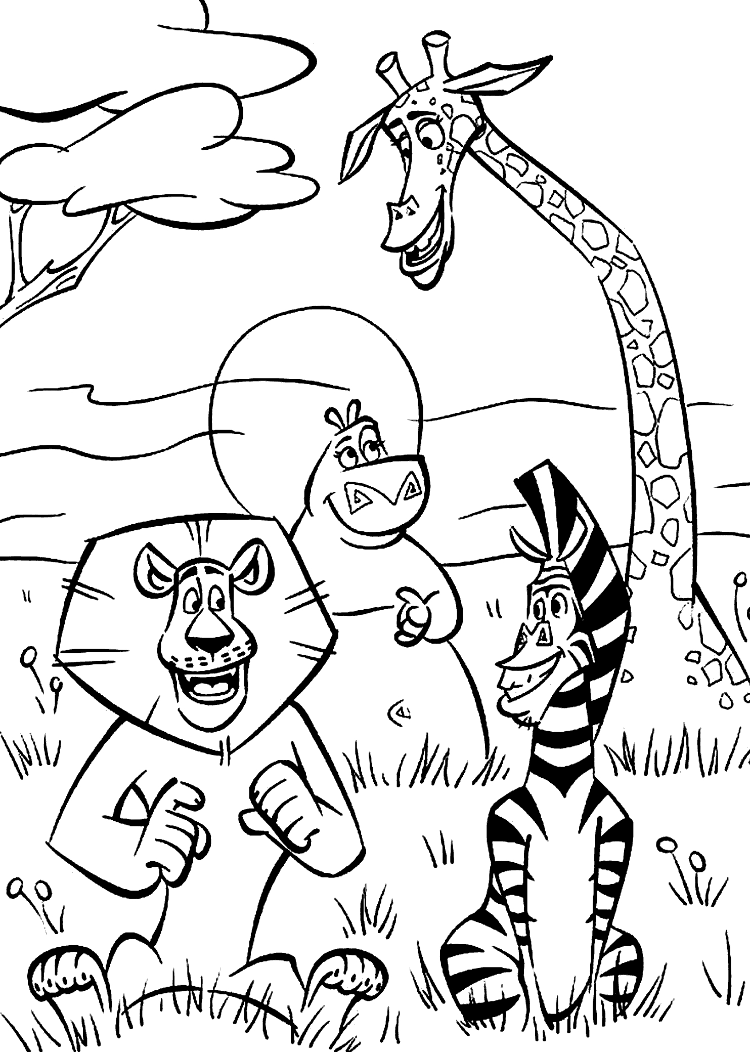 King Julien Coloring Pages at GetDrawings | Free download