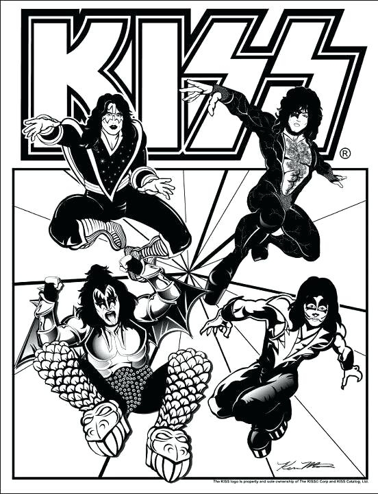 Kiss Band Coloring Pages at GetDrawings Free download