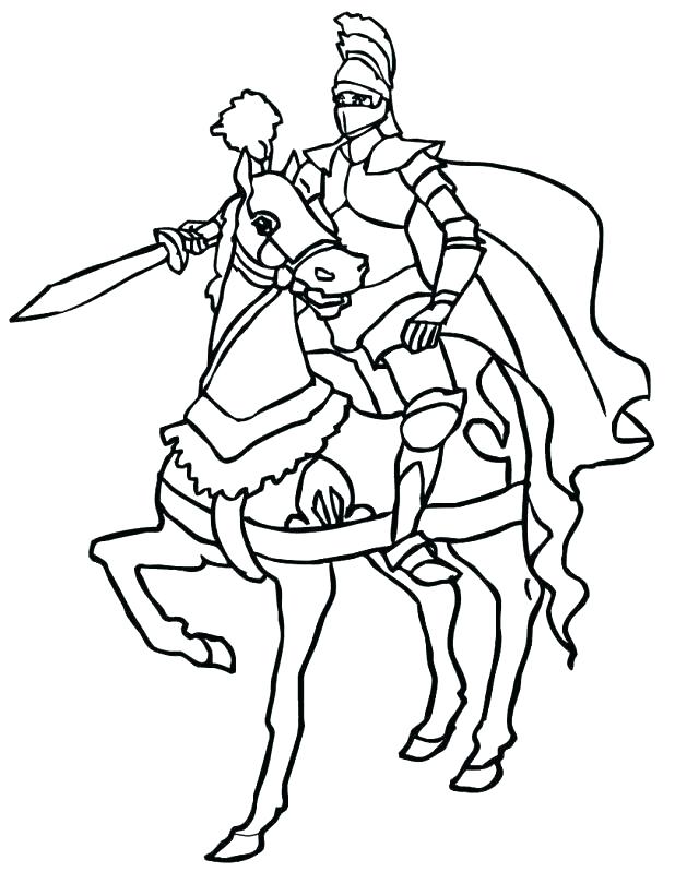 Knight Coloring Pages Easy : Free Knight Coloring Page Coloring Home