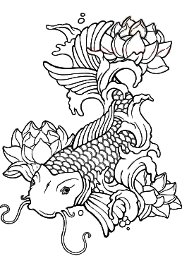 Koi Coloring Page At Getdrawings Free Download