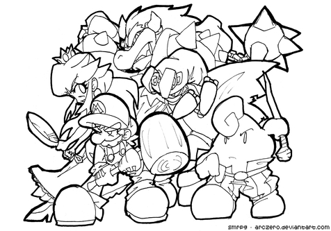 Koopalings Coloring Pages at GetDrawings | Free download