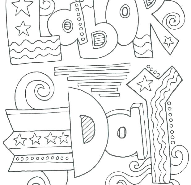 Labor Day Coloring Pages Free Printable - Coloring Pages 2019