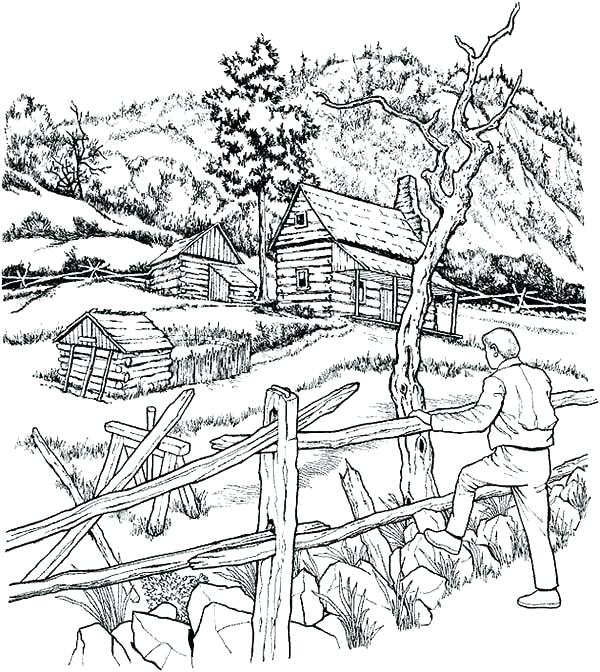 The Best Free Landscape Coloring Page Images Download From 477 Free