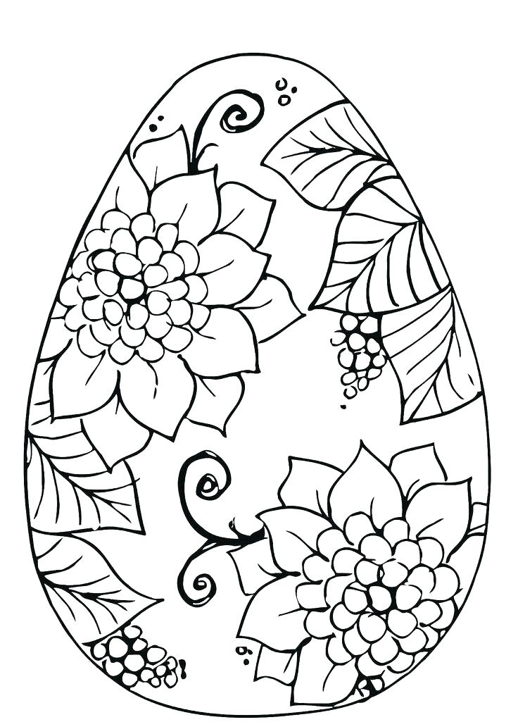 Large Easter Egg Coloring Pages at GetDrawings | Free download