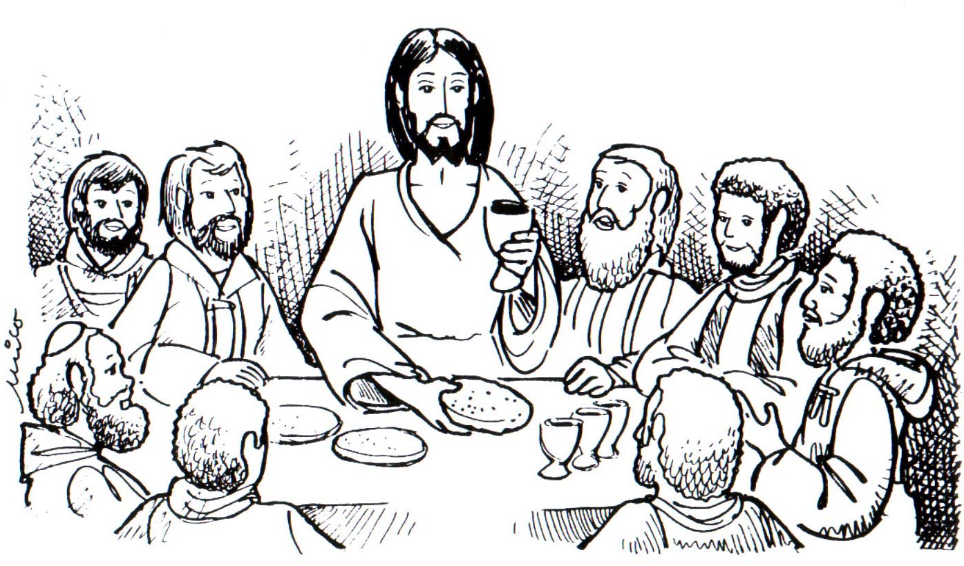 Last Supper Coloring Pages Free at GetDrawings | Free download