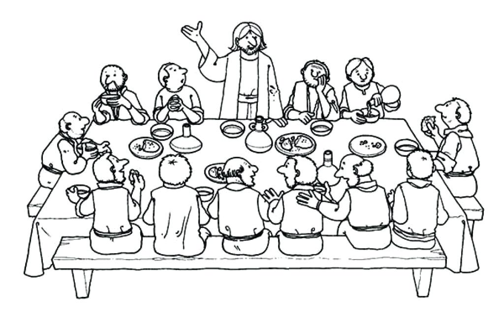 Last Supper Coloring Pages Free At Getdrawings Free Download
