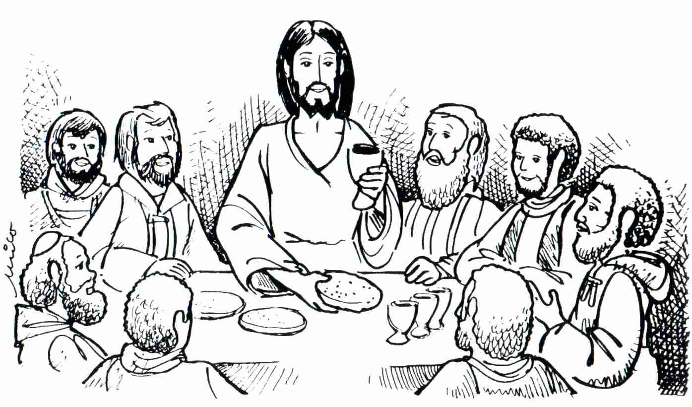 Last Supper Coloring Pages Printable at GetDrawings | Free download