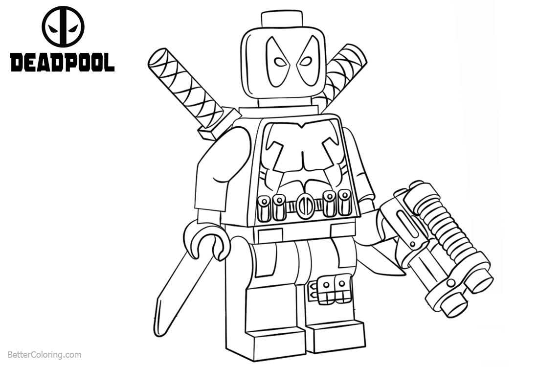 Lego Deadpool Coloring Pages At Getdrawings Free Download