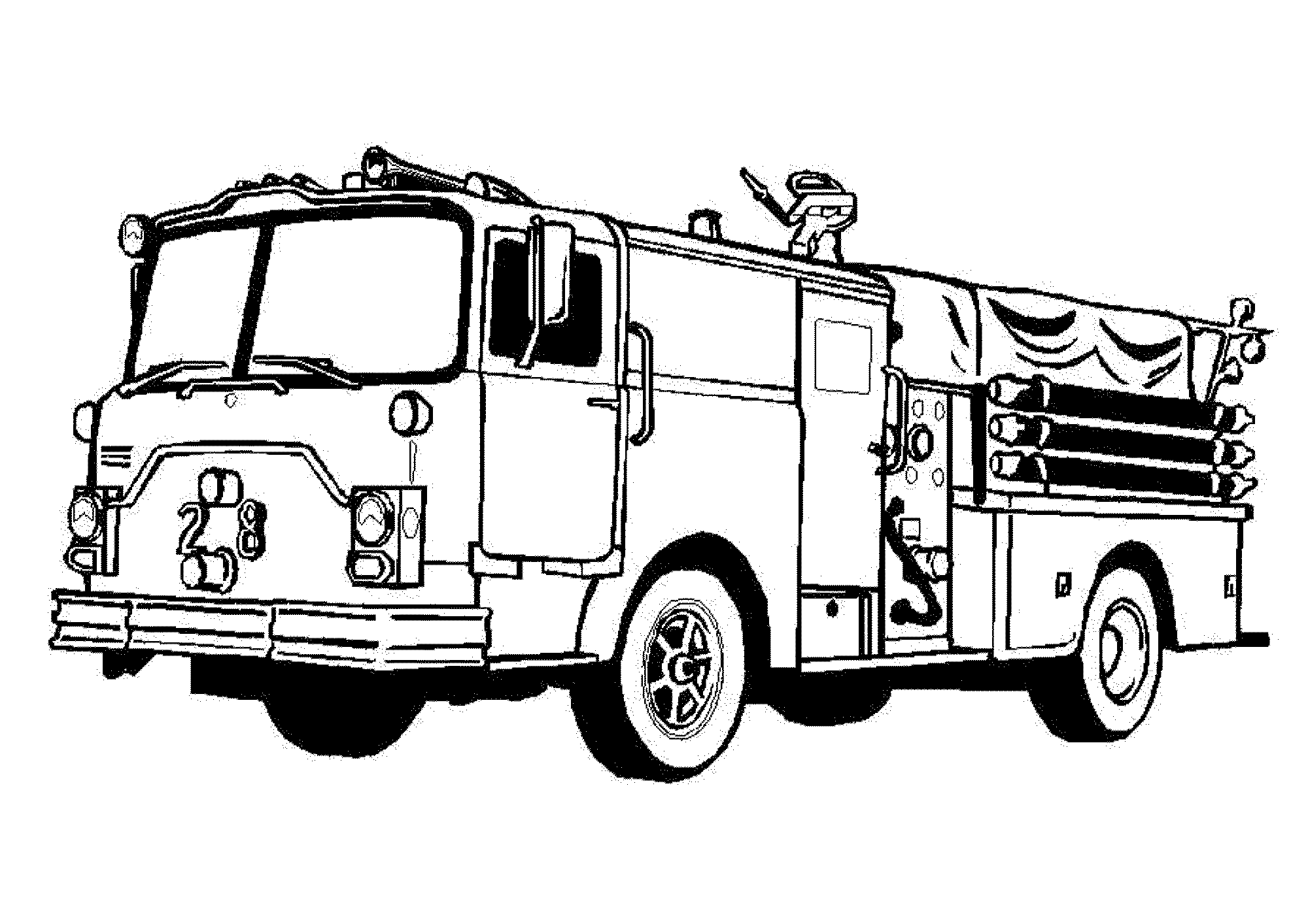 Lego Fire Truck Coloring Pages at GetDrawings | Free download