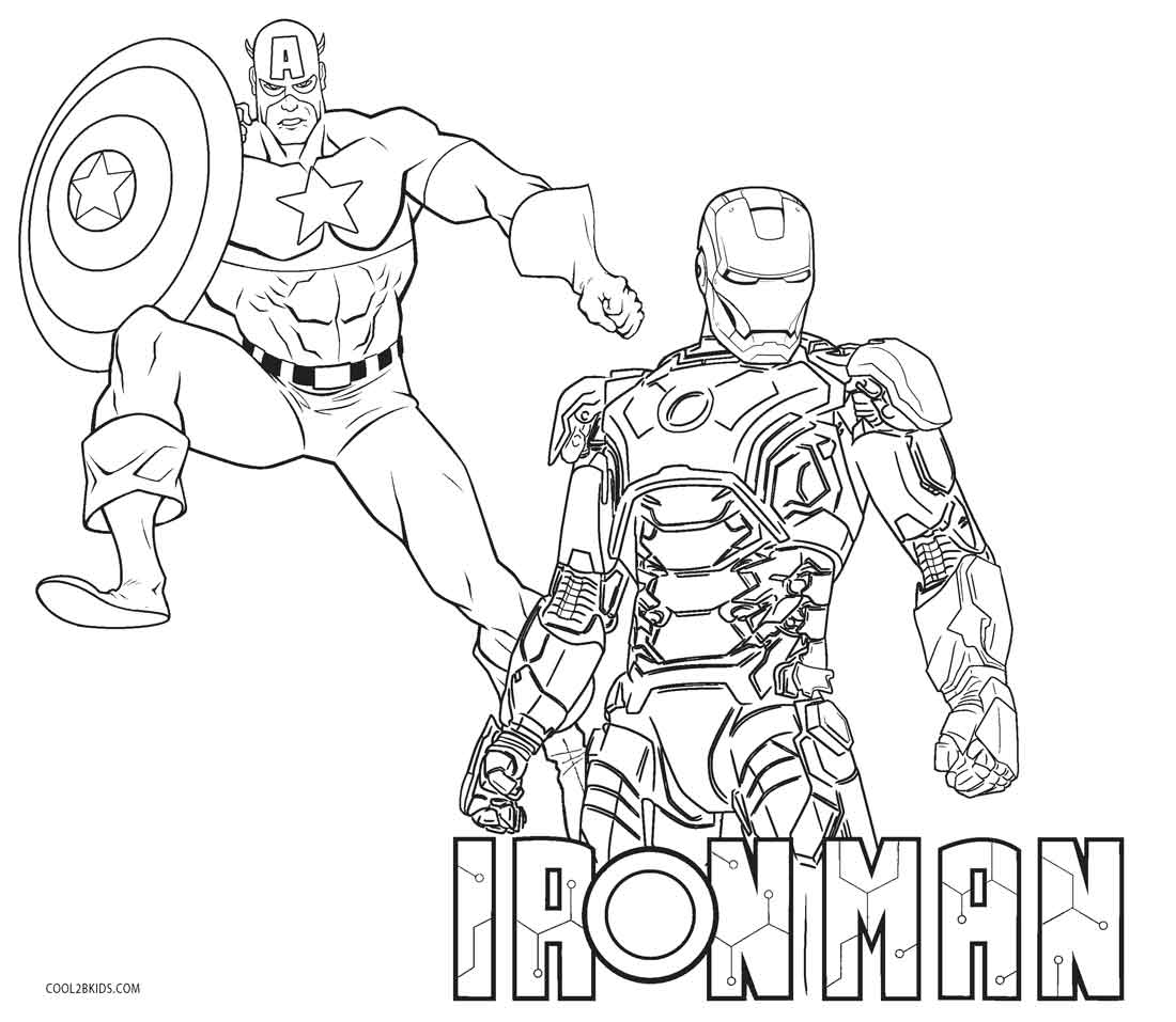 Drawing Lego Iron Man Coloring Pages