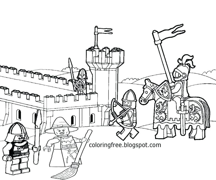 Lego Knights Coloring Pages at GetDrawings | Free download
