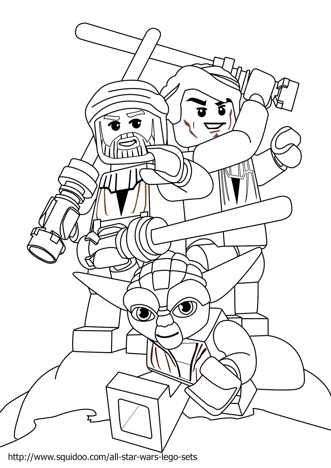 Lego Luke Skywalker Coloring Pages at GetDrawings | Free download