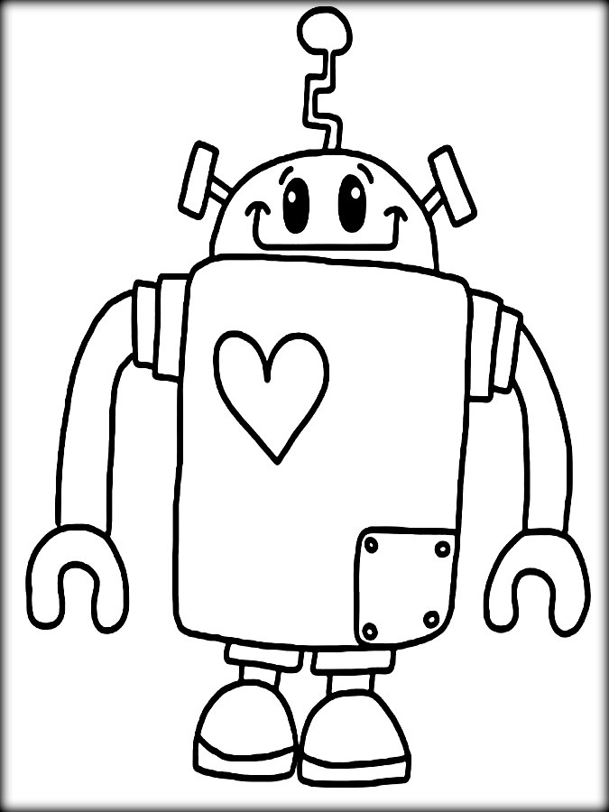 Cool Robot Coloring Pages at GetDrawings | Free download