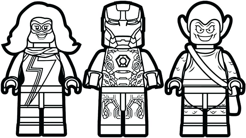 Dibujos Para Colorear Lego Super Heroes - Dibujos Para Colorear