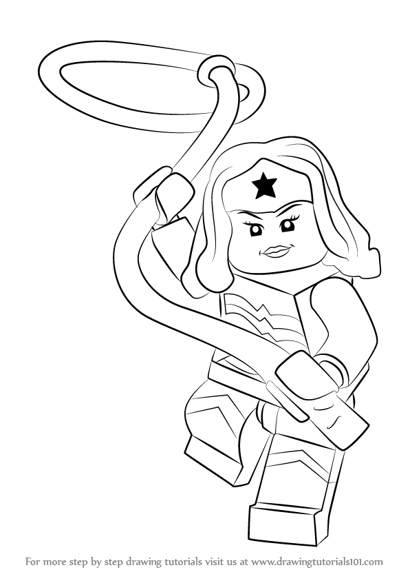 Lego Wonder Woman Coloring Pages At Getdrawings Free Download