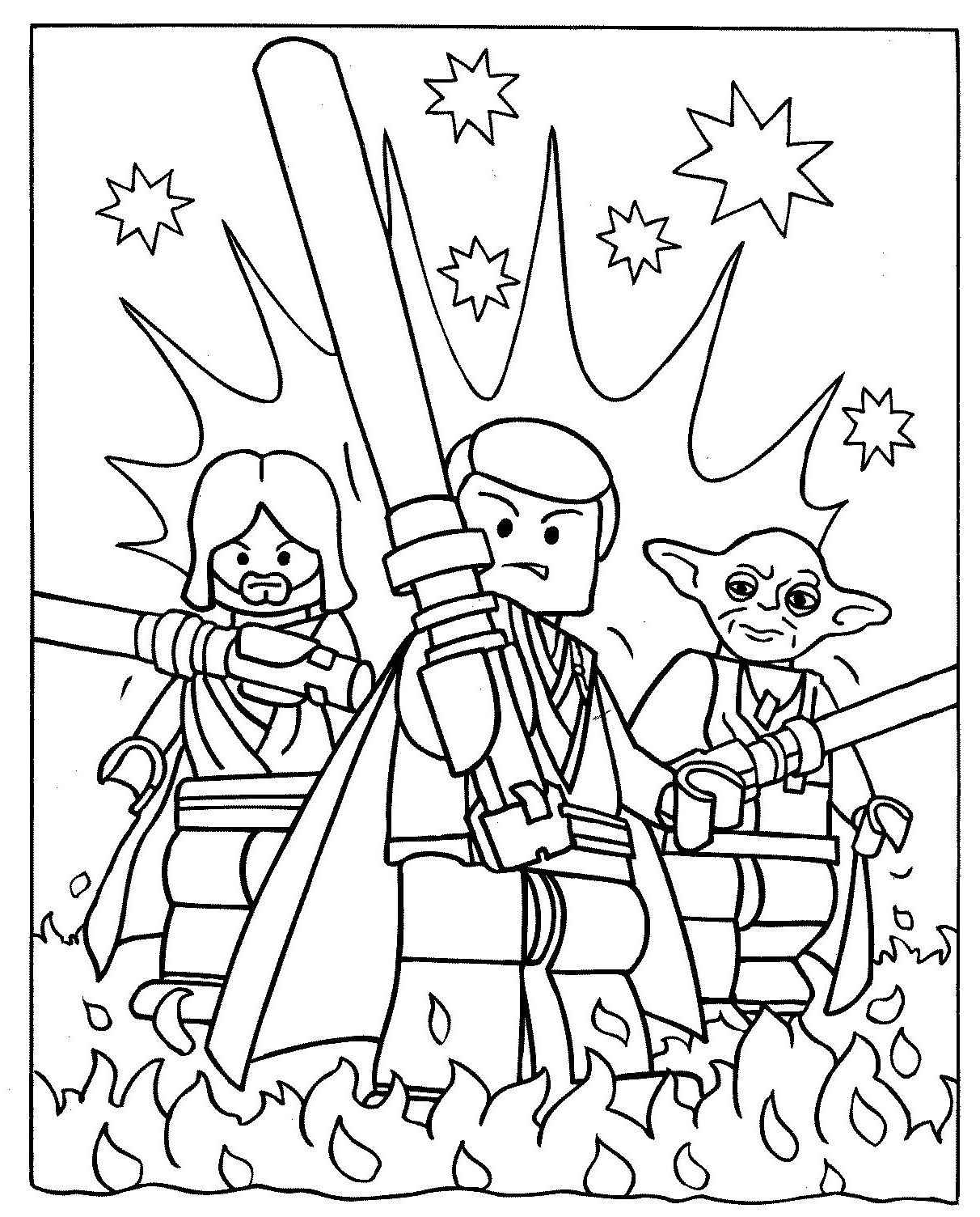 Lego Yoda Coloring Pages_ at GetDrawings | Free download