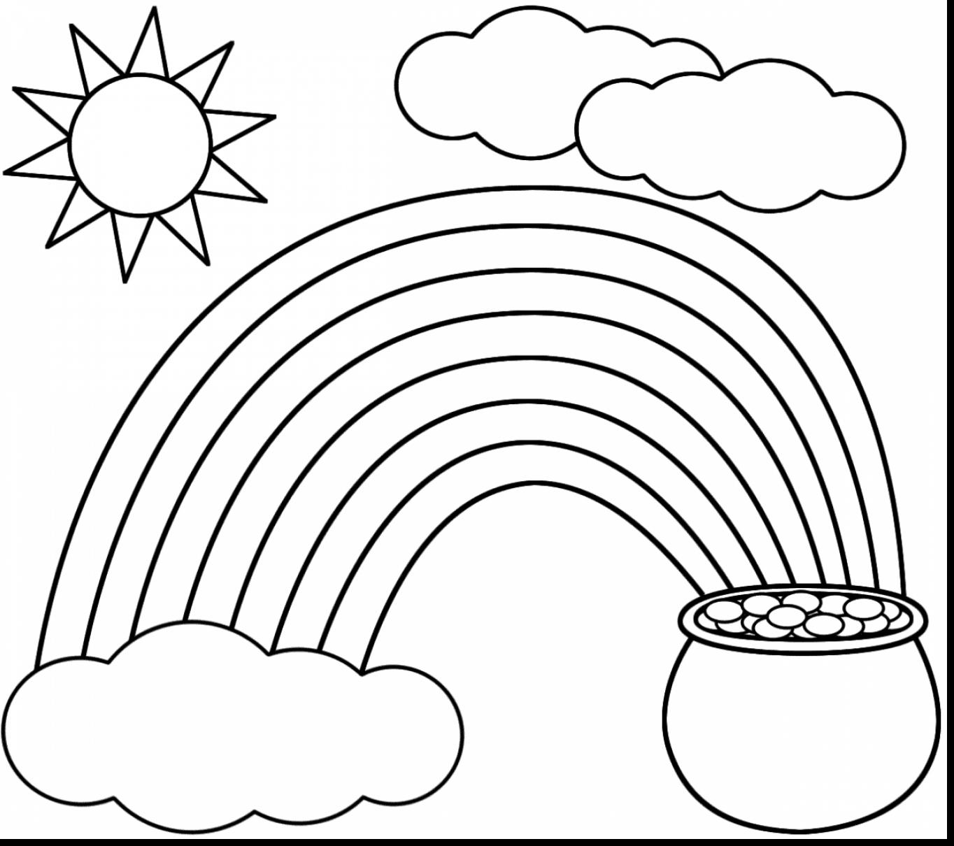 Leprechaun And Rainbow Coloring Pages At GetDrawings Free Download
