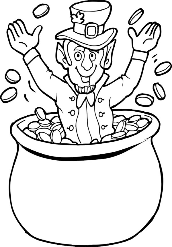 Leprechaun Face Coloring Pages at GetDrawings Free download