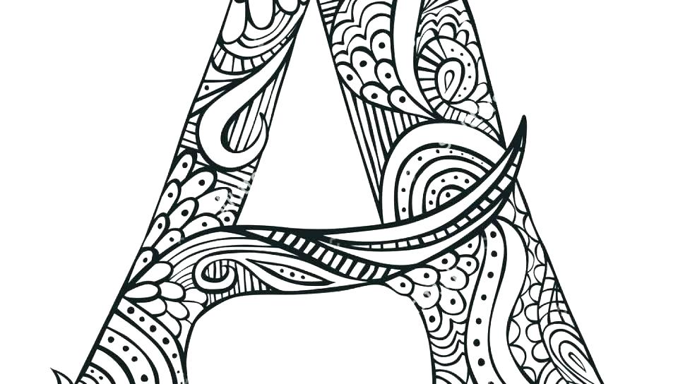 Letter A Coloring Pages At Getdrawings Free Download