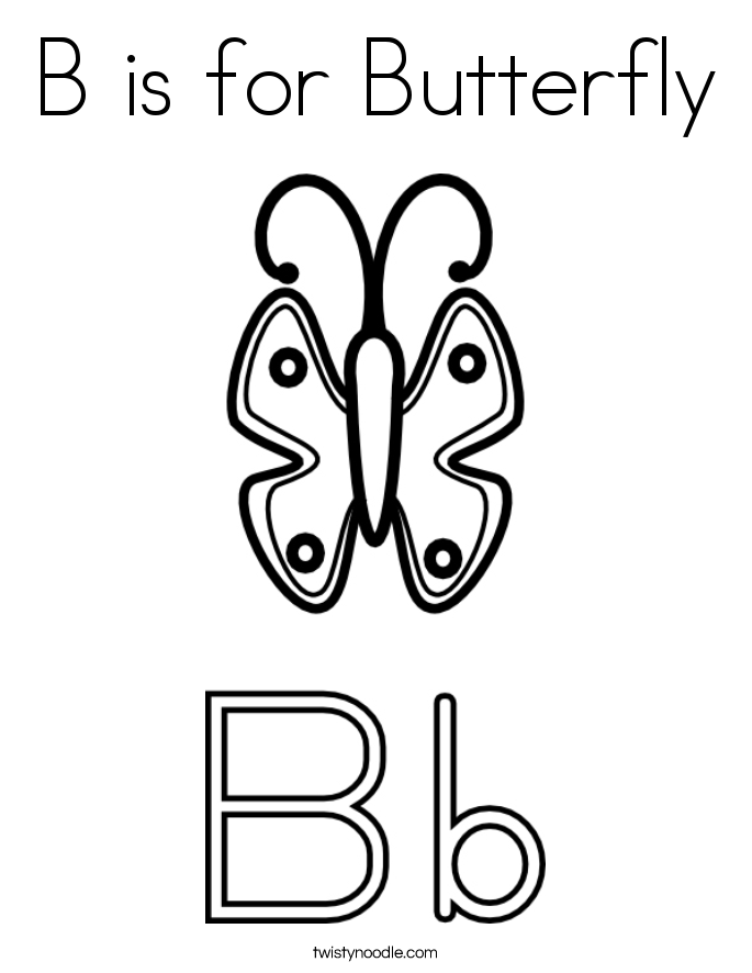Letter B Coloring Pages For Toddlers At GetDrawings Free Download