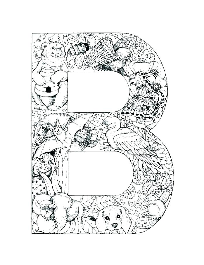 Letter Coloring Pages Free at GetDrawings  Free download