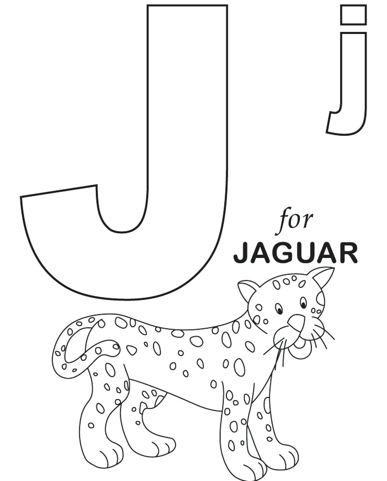 Letter J Coloring Pages For Preschool At GetDrawings Free Download