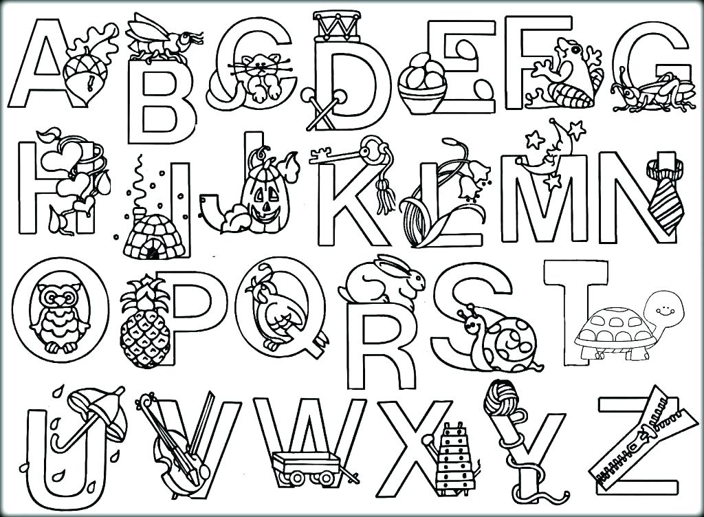 Letter Colouring Pages Printable