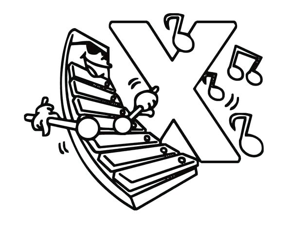 Letter X Coloring Pages Preschool at GetDrawings | Free ...