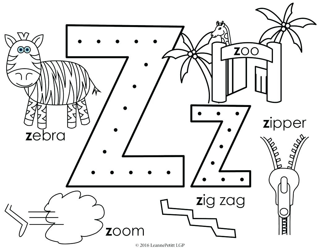 Letter Z Coloring Page at GetDrawings  Free download