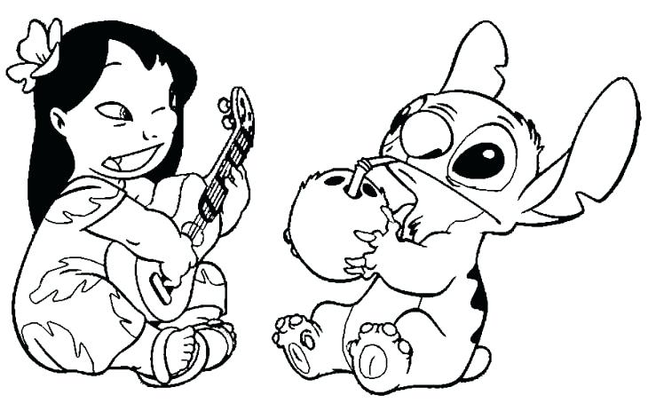 Free Printable Lilo and Stitch Coloring Pages